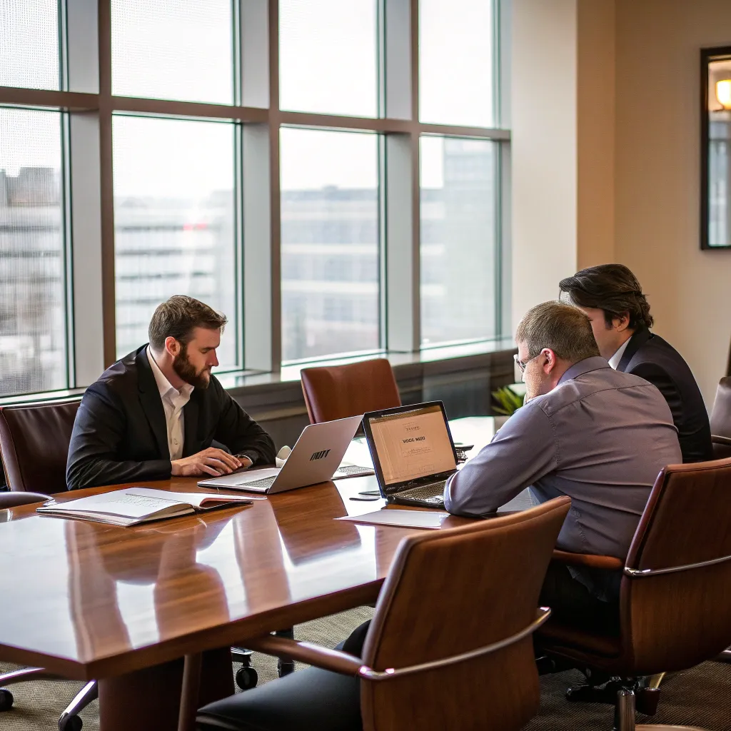 Founders having a meeting